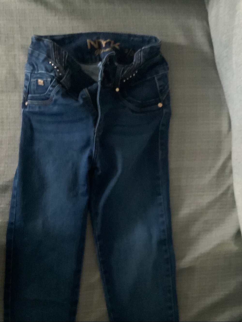 NYX Women's Dark Blue High Rise Jeans